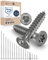 200x Vis à bois tête fraisée en Acier inoxydable Torx V2A vis inox 6x35 pour panneaux d'aggloméré Bois Filetage partiel 6mm fort 35mm long 200 pièce en acier A2