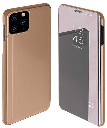 ebestStar - Coque Compatible avec iPhone 11 Apple Etui View Clear Housse Cover Miroir, Or Rose Gold [iPhone: 150.9 x 75.7 x 8.3mm, 6.1'']