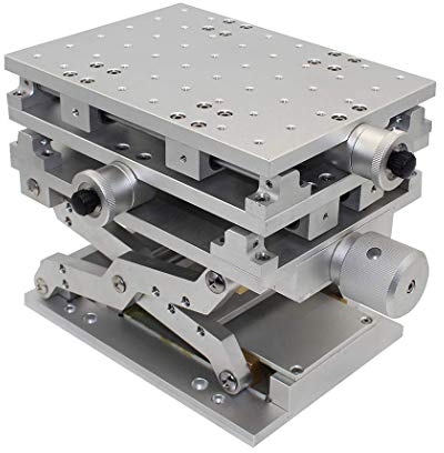 Toplionace Tragbare 3D Werkbank, Laser Markierungs Graviermaschine 3-Achsen Bewegungstisch 210x150x150mm Optisches Experiment XYZ-ACHSENTISCH