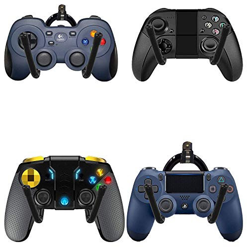 Supporto universale per controller di gioco da parete, supporto flessibile per Xbox One PS4 Switch Pro Game Controller 4/PK – nessun controller di gioco – nessuna caduta – stile di aggiornamento