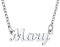 U7 Bella collana con nome, personalizzabile con nome inglese/giapponese/arabo, carina e delicata, catena oro/argento, girocollo da 40,6 cm/45,7 cm