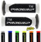 Progrip 732 Motorrad Motorroller Lenkergriffe Griffe Griffgummi 2Stück 1x22mm + 1x24-25mm 7/8 1Zoll, inkl. Area1 Sticker, Weiß. Kompatibel mit KSR