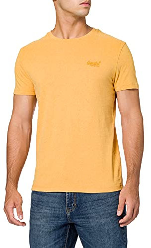 Superdry Men's Vintage Logo Emb Tee T-Shirt, Ochre Marl, L