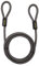 Cavo di sicurezza, Cavo in acciaio, a doppio anello, rivestito in vinile (10mm) 210cm