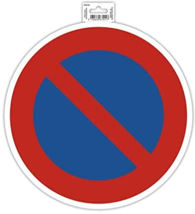 Exacompta - Ref 67011E - Señal autoadhesiva de señalización de empresa - No Parking Here - 30 cm de tamaño - Señalización esencial para empresas, negocios y necesidades comerciales