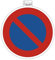 Exacompta - Ref 67011E - Señal autoadhesiva de señalización de empresa - No Parking Here - 30 cm de tamaño - Señalización esencial para empresas, negocios y necesidades comerciales