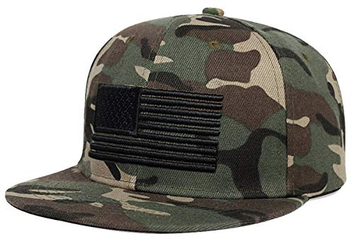 Sporty Snapback Cap U.S.A. Flag Fahne USA Baseballcap gerader Schirm Amerika Kappe Mütze Schirmmütze Basecap