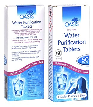 Wasser - Reinigungstabletten Aufbereitung Entkeimung 50 Tabletten #34101