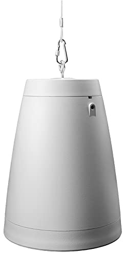 OSD Nero Arc 8 Professional Hanging Pendant Speaker 200W, 8 Graphite Cone / 1” Silk Dome Tweeter, for Home or Commercial Applications, Safety Cable Suspension, Hardware Included (White)