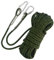 NewDoar 18KN Statisches Kletterseil 10 mm (3/8 Zoll) Zubehörkabel Ausrüstung 33 Fuß (10 m), 66 Fuß (20 m), 98 Fuß (30 m), 165 Fuß (50 m) Fluchtseil Eiskletterausrüstung Feuerrettungsseil-Grün/10 m