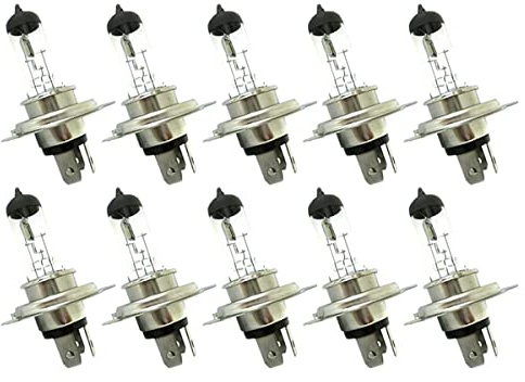 CARALL 10 Stück Halogenlampen 24V für LKW (H4 24V 75/70W P43t)