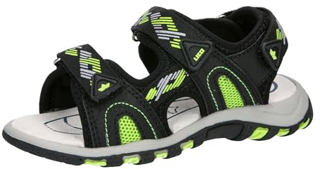 Lico Luca V Sandalen, schwarz/grau/lemon, 26 EU