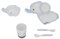 Hyuduo Kinderteller-Set, Melamin, Cartoon-Tier, Elefant, Form, Maschinenwaschbar, Baby-Fütterung, Geteilter Teller mit Gabel, Löffel, Schüssel, Tasse