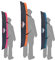 Snowsport Skitasche Skicase Ski Bag 6in1 Orange/Pink/Marine für 1 Paar Ski + Stöcke 150/160/170/180cm (150cm, Pink)