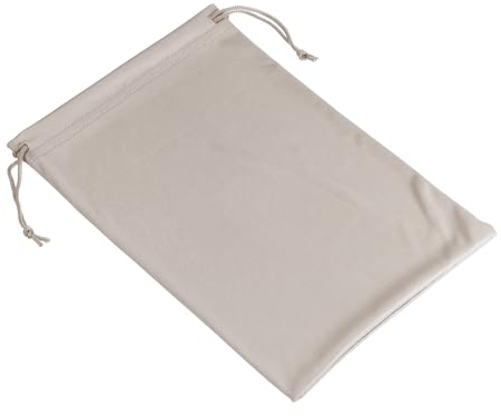 PATIKIL Ski Brillen Tasche Mikrofaser Schneebrille Abdeckung Weiche Aufbewahrung Hülle Kordelzug Tasche für Sonnenbrille Kamera Linsen Grau