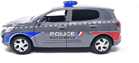 PLAYJOCS GT-8110 Voiture Police France Voiture Métallique Jouet pour Enfants et Collectionneurs