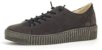 Gabor Damen Low-Top Sneaker, Frauen Halbschuhe,Wechselfußbett,Best Fitting,Keilabsatz,Wedge Heel,Sportschuhe,Pepper (anthrazit),41 EU / 7.5 UK