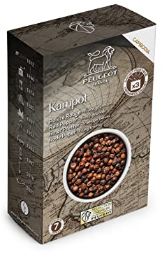 PEUGEOT - Premium Spices Selection - Kampot Red Pepper - Fruity and Delicious - Intensity 7 - Origin Cambodia - Innovation Triple Protection Freshness Sachets - 3x20g