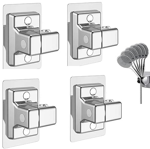 Wand Montierte Handbrause Halterung Bogoro 4 Stück Universal Einstellbare Duschhalterung 360° Verstellbarer Brausehalter Ohne Bohren Duschkopfhalterung Für Wand, Badezimmer, Toilette (Silber)