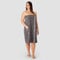 Schiesser Frottier Saunakilt Rom für Damen Curvy Plus Size | 100% Baumwolle aus nachhaltiger Produktion | weich, saugstark, 3-Fach weitenverstellbar | 46-52 | Dunkelgrau | Anthrazit