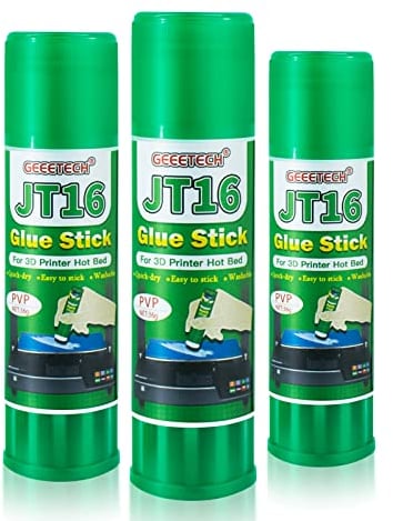 DERUC 3D Printer Bed Adhesive, Glue Stick for 3D Printer Hot Bed, Quick Drying PVP Solid Adhesive 36g PLA ABS PETG Washable and Easy to Glue (3 pcs)