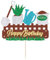 Garden Theme Birthday Cake Topper, Glitter Gardening Tools Design Party Decoration (gardening)