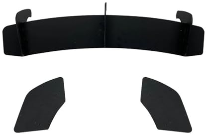 Spoiler Wing Schwarz Auto Heckstoßstange Diffusor Auspuff Halterung 3 Flossen Boot Splitter Spoiler Platte Lippe Für VW Für Scirocco R 2009-2016 Auto Heckspoiler