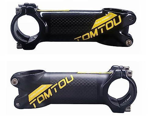 WANGZEYU Fahrrad Vorbau 1 Pcs Aluminium + Carbon Vorbau Fahrrad Vorbau Rennrad MTB Vorbau 31,8mm Lenker 60/70/80/90/100/110/120mm Radfahren Teile Fahrradlenker ErhöHung (Color : Gloss - 80mm)