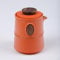 fanquare Juego de Té Portátil de Viaje con Estuche Tetera de Kung Fu China de Porcelana Naranja con Infusor Mini 1 Tetera 3 Tazas para Exterior