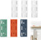 AUEFUDQ 6 soportes autoadhesivos para enchufes sin perforación, regleta de enchufe de pared, soporte para enchufe de pared, soporte para enrutador, cocina