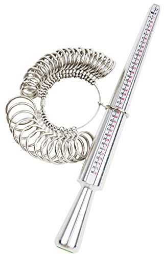 Ringgrößenmesser für Finger, 41 bis 76 mm, Metall- oder Kunststoff-Ringwerkzeug