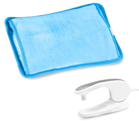Rechargeable Electric Hot Water Bottle Fast Heating Pad for Pain Relief, Portable, Hand Warmer with Long Lasting Warmth, Electric Hand Warmer(Blue)