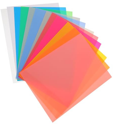 HAWILLOSCH 12stücke Kunst Schrumpfpapier Schrumpffolie Färbige Schneidbare Und Schrumpfbare Blätter Für Kreative Bastelarbeiten Farben