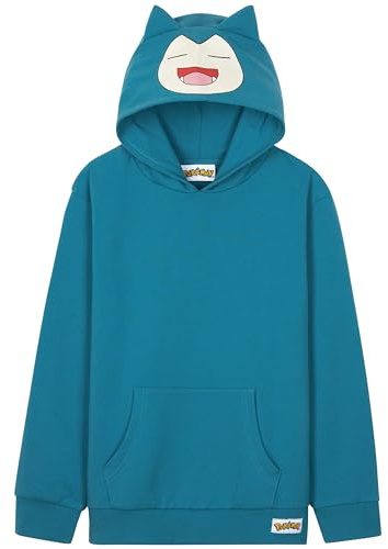Pokemon Hoodie for Boys Teens, Hooded Sweatshirt, Pikachu Eevee Pullover Casual Sports, Long Sleeve Jumper, Anime Gifts for Boys