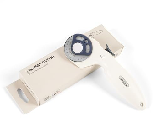 KEARING Cutter rotatif de 45 mm pour tissu, outil de coupe de tissu de précision avec lame en acier rapide SKH-9 pour couture, matelassage, arts et travaux manuels
