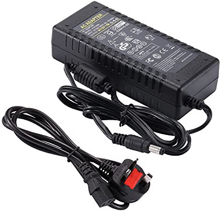 COLM 12V 6A Power Supply Adapter AC 100-240V to DC 12 Volt 6A 72W Power Converter Transformer 6amp 5.5mm x 2.5mm DC Plug for LED Strips Lighting Router CCTV Camera