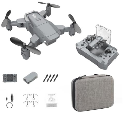 BESPORTBLE 1Juego Mini Dron Plegable Con Cámara Aérea Cuadrotor Rc Para Fotografía Aérea Estable y Retención De Teledirigido Con LED y Función
