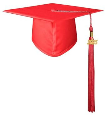 2025 Tassel Cap Set,Shiny Graduation Hat for Party University Academic mortarboard Bachelor Kids Hats 2-12 Years |
