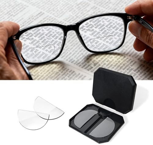 MZWOTO 1 Pack Stick On Bifocal Lenses, +200
