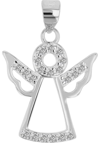 Akzent Anhänger für Damen in 925 Silber, 100% Wasserfest & Hautverträglich