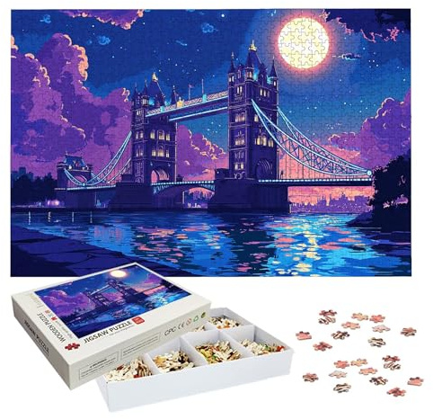 Puzzle 3000 Teile, London Puzzle 3000 Teile Erwachsene, Klassische Puzzles Landschaft, Holzpuzzle Erwachsene, Puzzlespiele für Die Ganze Familie, Geschenke für Frauen, Geschenke für Männer, -8515