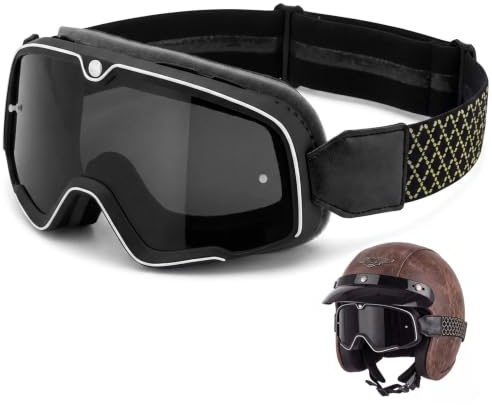 Dexpally Motocross Brille UV-Schutz Motorradbrille Mtb Brille für Fullface Helm Motorrad Brillen Moped Brille Crossbrille Verspiegelt Motorcycle Goggles für Herren Damen