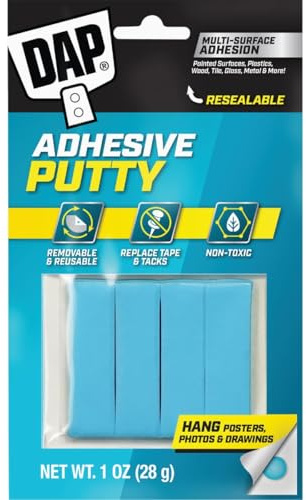 DAP 1 Ounce Blue Stik Reusable Adhesive Putty 1201