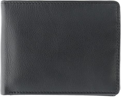 Picard Kartenetui, Eurojet 7498, Farbe Schwarz, Rindsleder, 13x9x2cm, viele Karten- & Steckfächer, Münzfach und Geldscheinfach