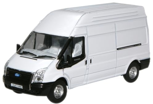 Oxford Diecast 1:76 White Transit LWB High Collectable model 76FT006