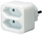 Brennenstuhl 1508030100 Adapterstecker Schutzko - 2xEuro mit POS-Reiter