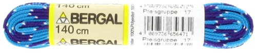 Bergal Sneaker Laces Schnürsenkel 10 mm breit verschiede Farben (140 cm, Türkis/Purple/Weiß 841)