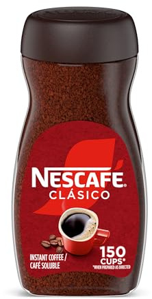 NESCAFÉ CLÁSICO Instant Coffee, Dark Roast Coffee, 1 Jar (10.5 Oz)