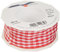 Präsent Vichy Geschenkband mit Drahtkante rot/weiß, 20 m Dekoband zum Verzieren & Basteln, 40 mm Breite, Kariertes Band für Bunte Dekos & Geschenkverpackungen, zu feierlichen Anlässen