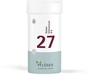 PFLÜGER Schüßler-Salz Nr. 27 Kalium bichromicum D6, 400 Tabletten | Das Salz der Schleimhäute, Schüssler Salze im praktischen Dosierspender, glutenfrei, Arzneimittel